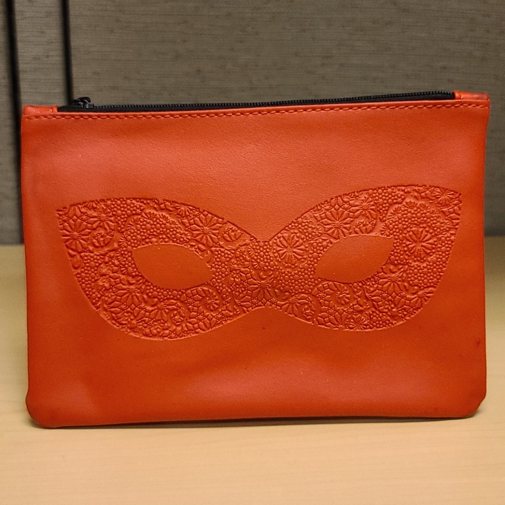 Ipsy Red Mask Makeup Bag